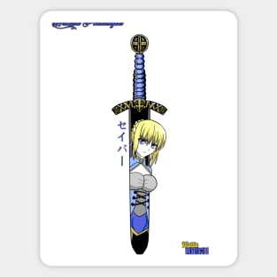 Waifu Knifu: Saber Sticker